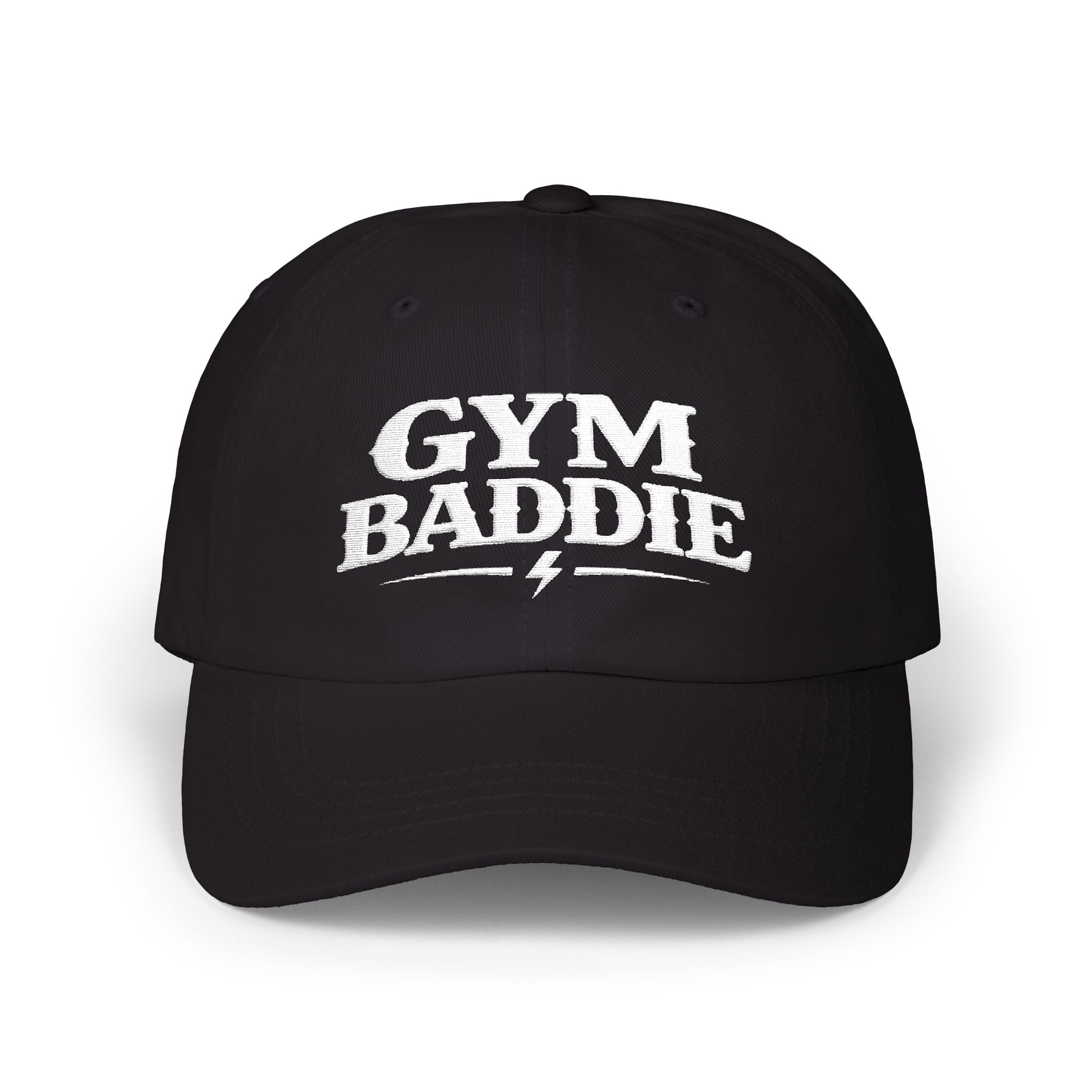 Dad Cap — "Gym Baddie" Embroidered Athletic Baseball Hat