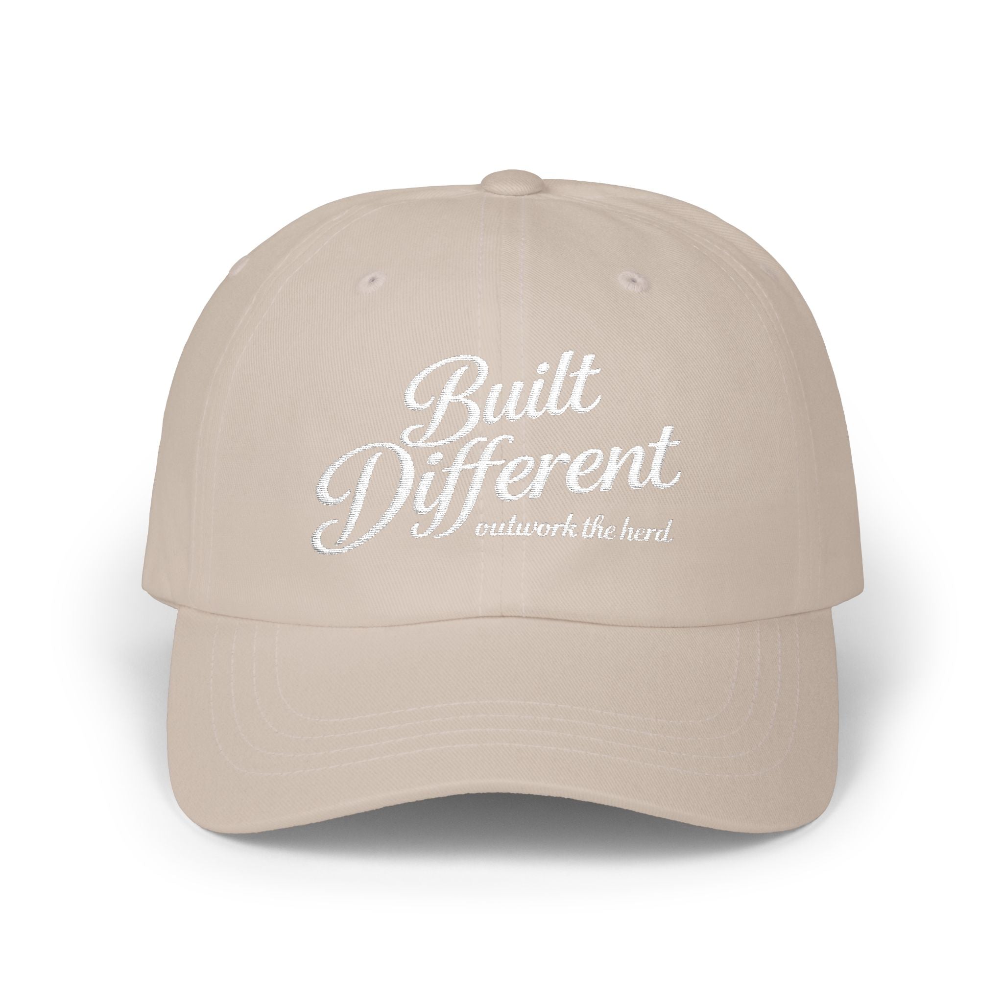 Dad Cap — "Built Different" Embroidered Casual Baseball Hat