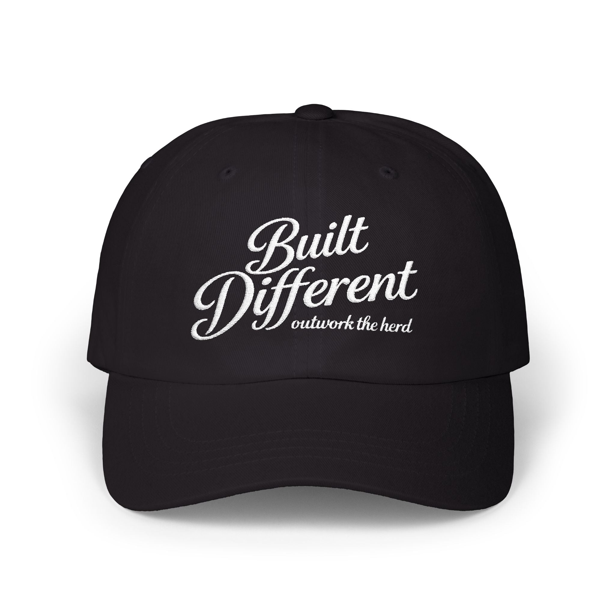 Dad Cap — "Built Different" Embroidered Casual Baseball Hat