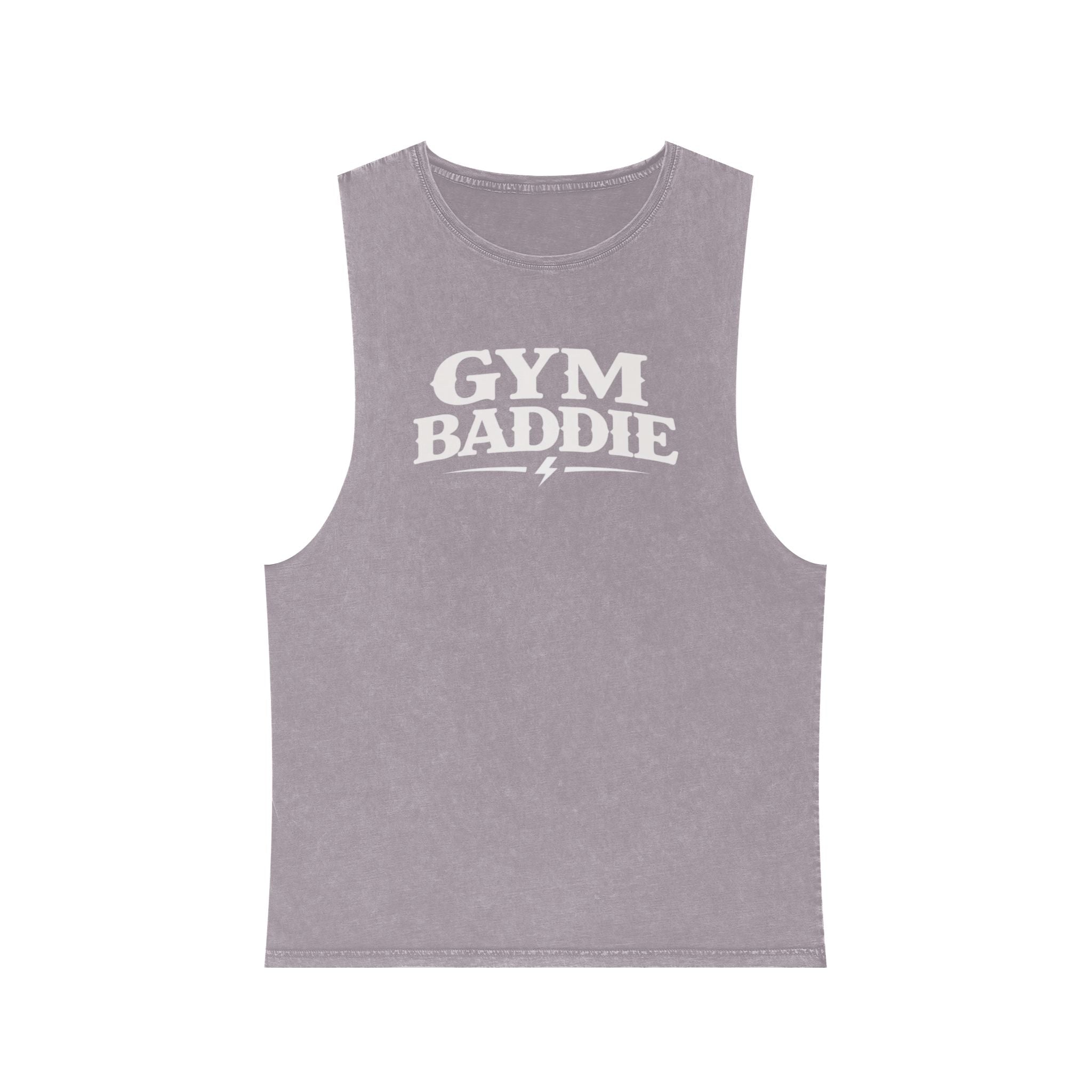 Gym Baddie Stonewash Tank Top — Vintage Workout Muscle Tank